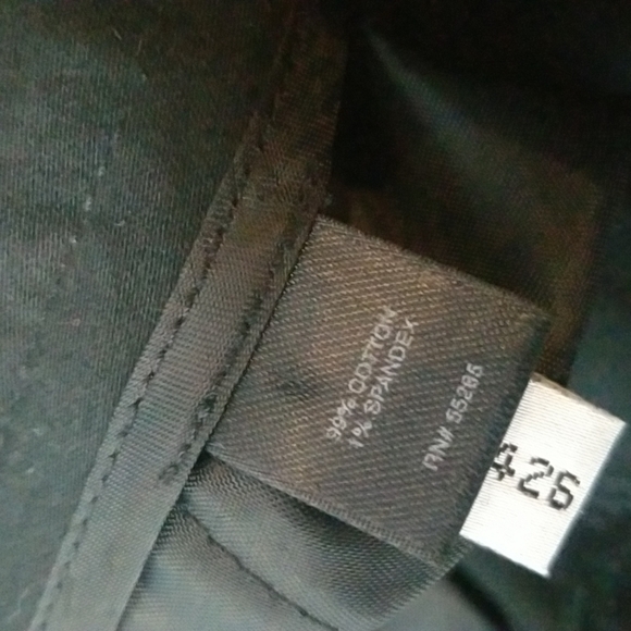 Express Size 0 Editor Fit Black Khaki Dress Pants - Picture 4 of 7